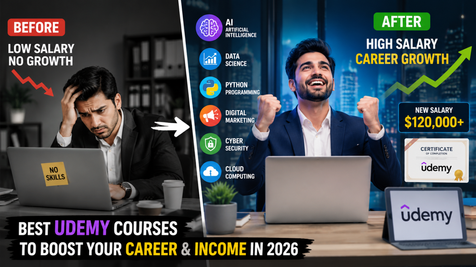 Best Udemy Courses to Boost Your Career and Increase Your Income in 2026