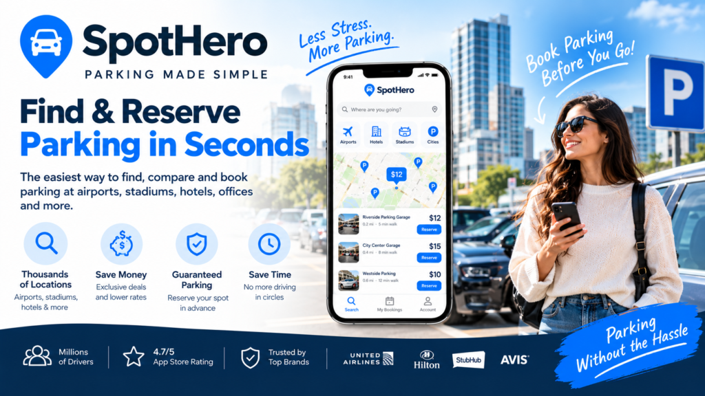 SpotHero Parking Review 2026: How to Reserve Cheap Parking Near You Before You Leave Home